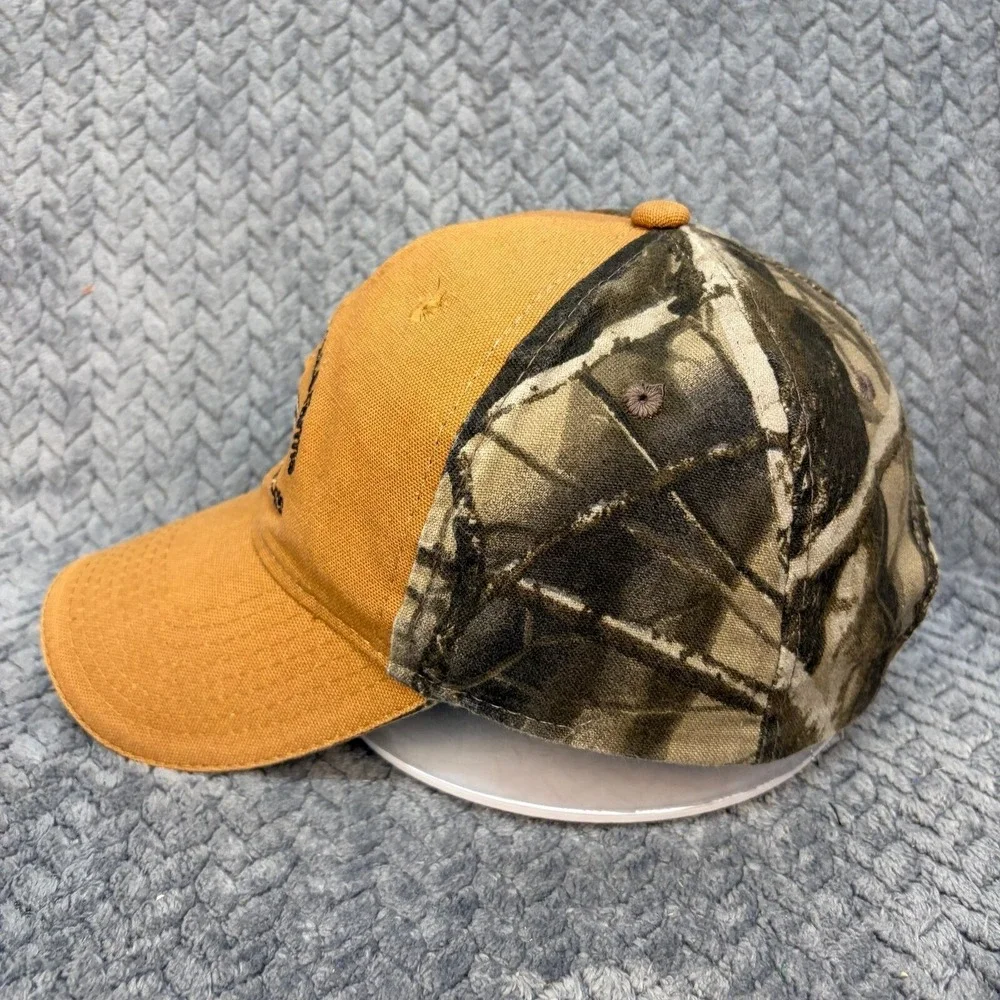 Two Rivers Duck Club & Farms Brinkley AR Camo Canvas Hat RealTree Hardwoods Cap